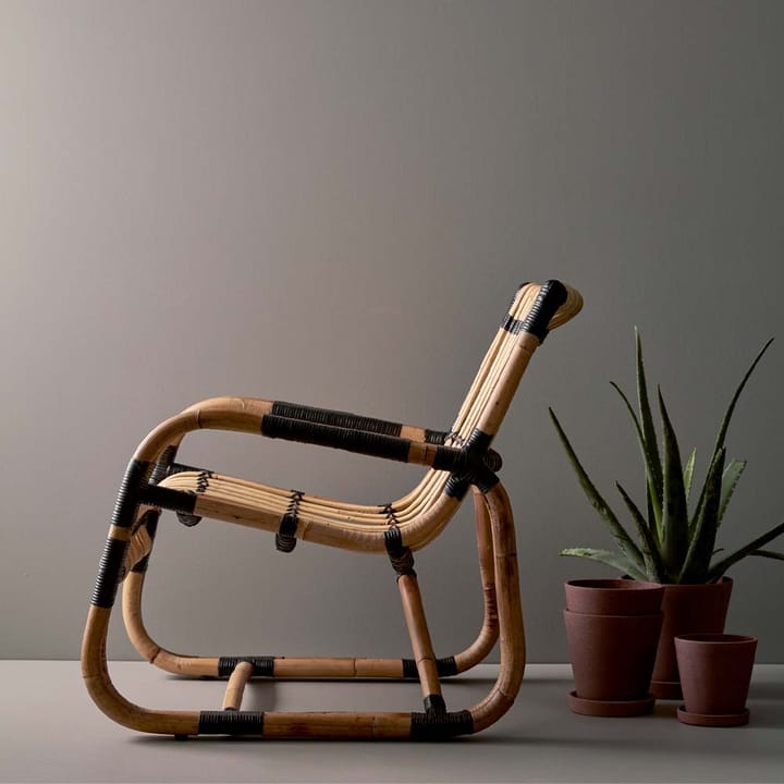 Sillón Curve, Lava grey Cane-line