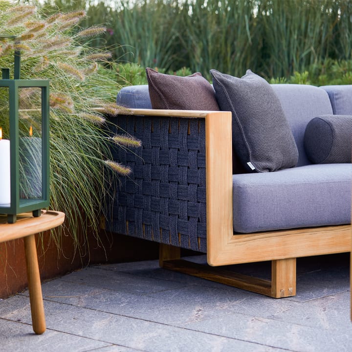 Sillón lounge Angle, Dark grey, teak Cane-line