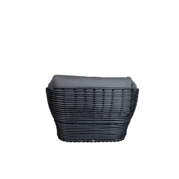 Sillón lounge Basket - Graphite grey, incl. cojines grises - Cane-line