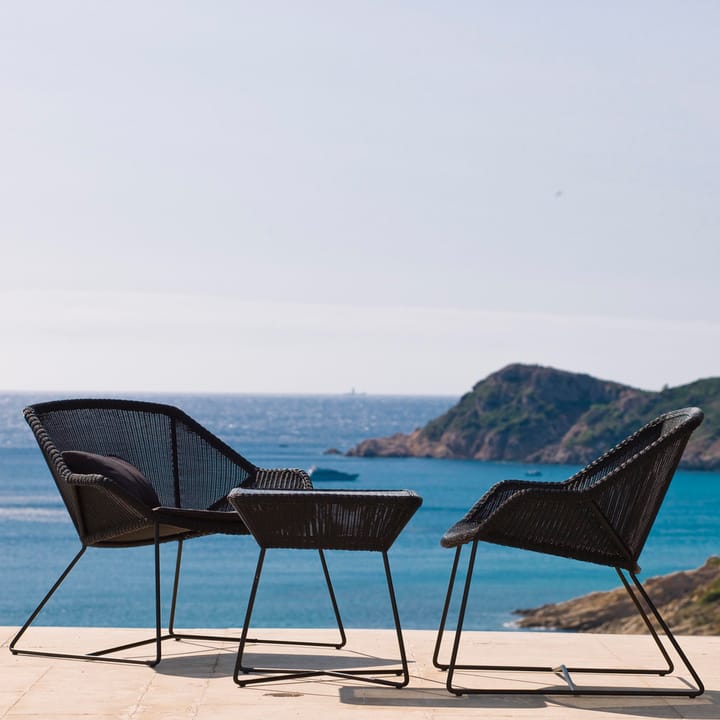 Sillón lounge de respaldo alto Breeze weave, Light grey Cane-line
