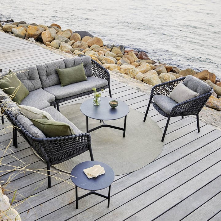 Sillón lounge Ocean, Dark grey Cane-line