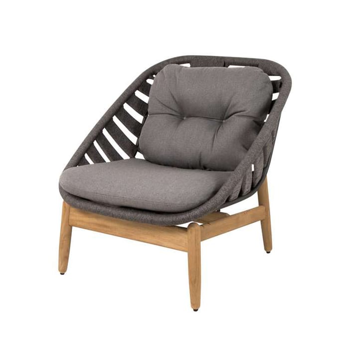 Sillón lounge Strington - Cane-Line Airtouch dark grey-teak - Cane-line