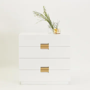 Sistema de estanterías Frame - Lava grey, bajo, teak - Cane-line