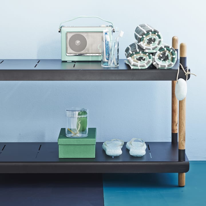 Sistema de estanterías Frame, Lava grey, completo, teak Cane-line