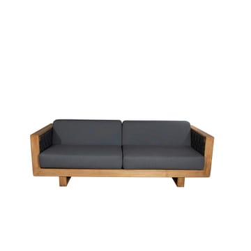 Sofá Angular de 3 plazas - Dark grey, teak - Cane-line