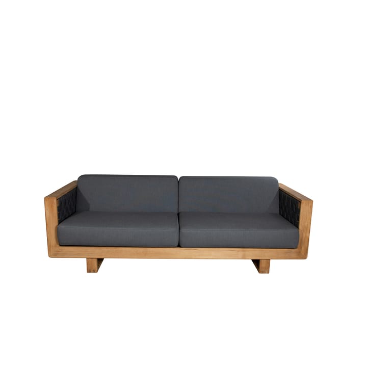 Sofá Angular de 3 plazas - Dark grey, teak - Cane-line