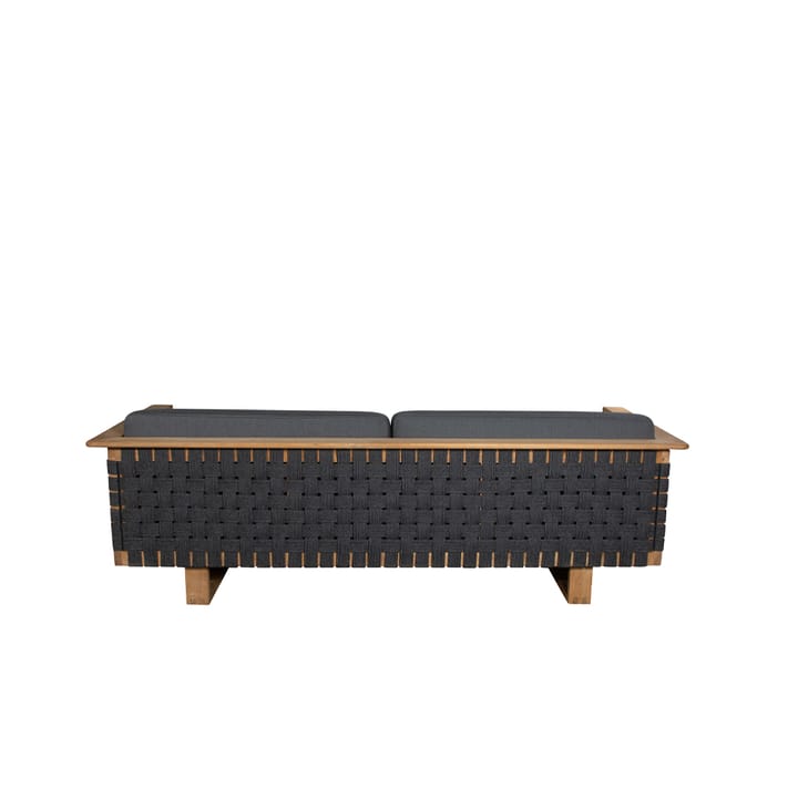 Sofá Angular de 3 plazas, Dark grey, teak Cane-line