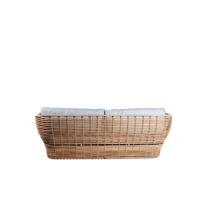Sofá Basket de 2 plazas, Natural, cojines taupe Cane-line