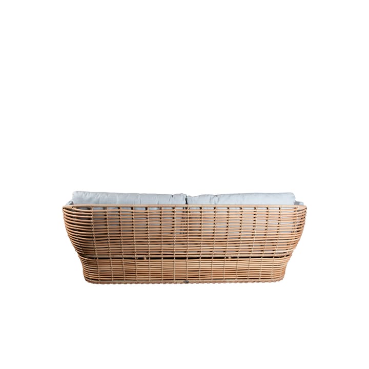 Sofá Basket de 2 plazas - Natural, cojines taupe - Cane-line