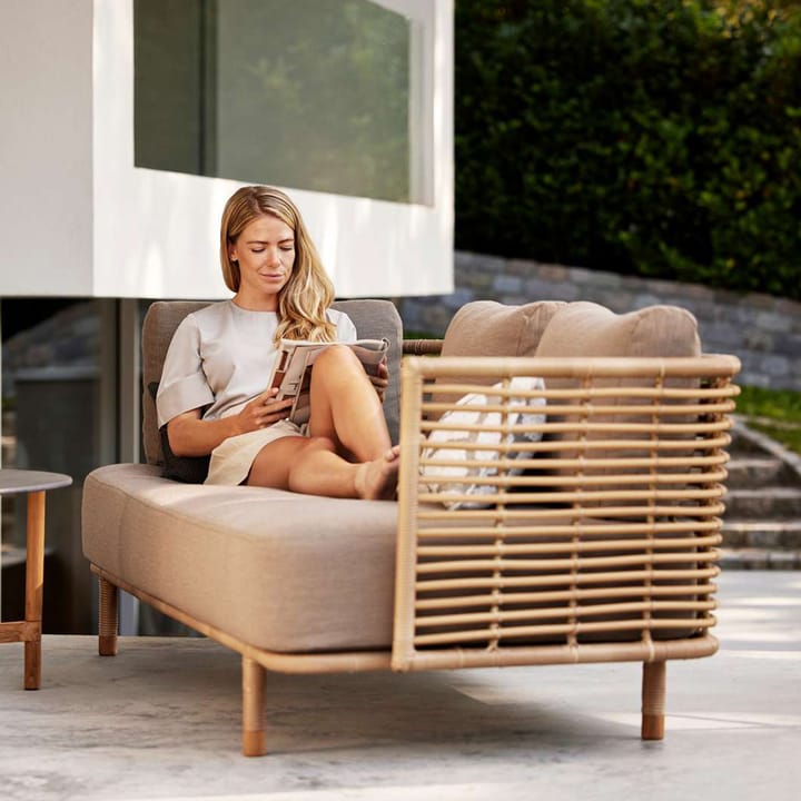 Sofá de 3 plazas Sense weave, AirTouch taupe Cane-line