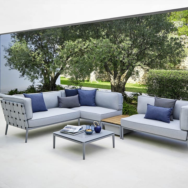 Sofá modular Conic, Light grey-diván incl. cojines Cane-line