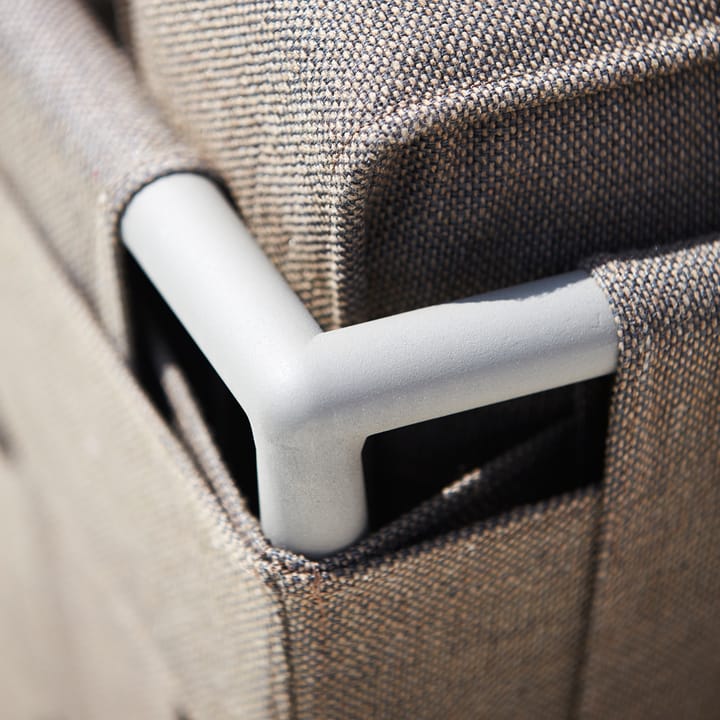 Sofá modular Conic, Light grey-diván incl. cojines Cane-line