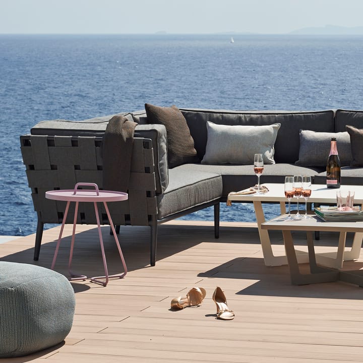 Sofá modular Conic, Light grey-diván incl. cojines Cane-line