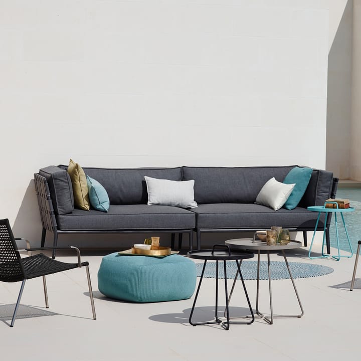 Sofá modular Conic, Light grey-diván incl. cojines Cane-line
