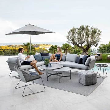 Sofá modular Horizon - Cane-Line Natté light grey, izquierda - Cane-line