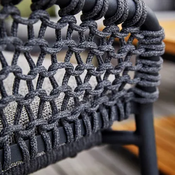 Sofá modular Ocean - Dark grey, sencillo - Cane-line