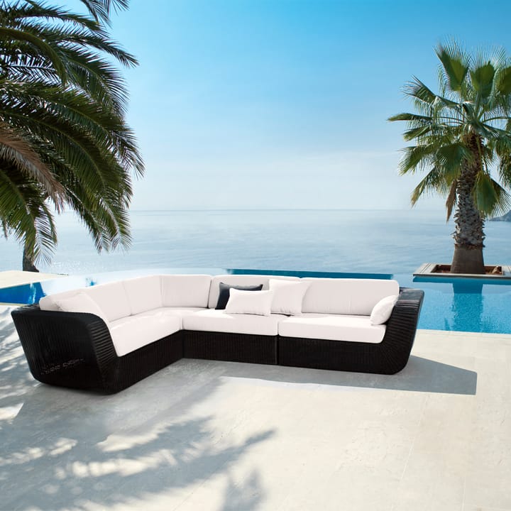 Sofá modular Savannah, Black, derecho Cane-line