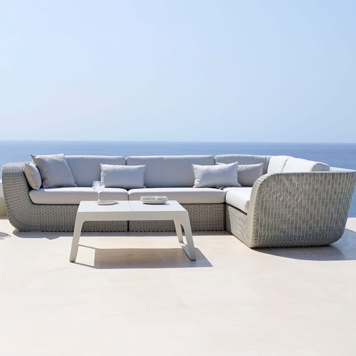 Sofá modular Savannah, White grey, esquina Cane-line