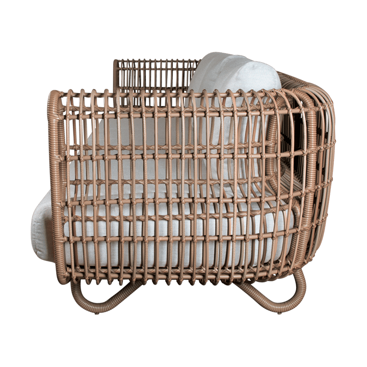 Sofá Nest 3 plazas weave, Natural, Cane-Line Natté light grey Cane-line