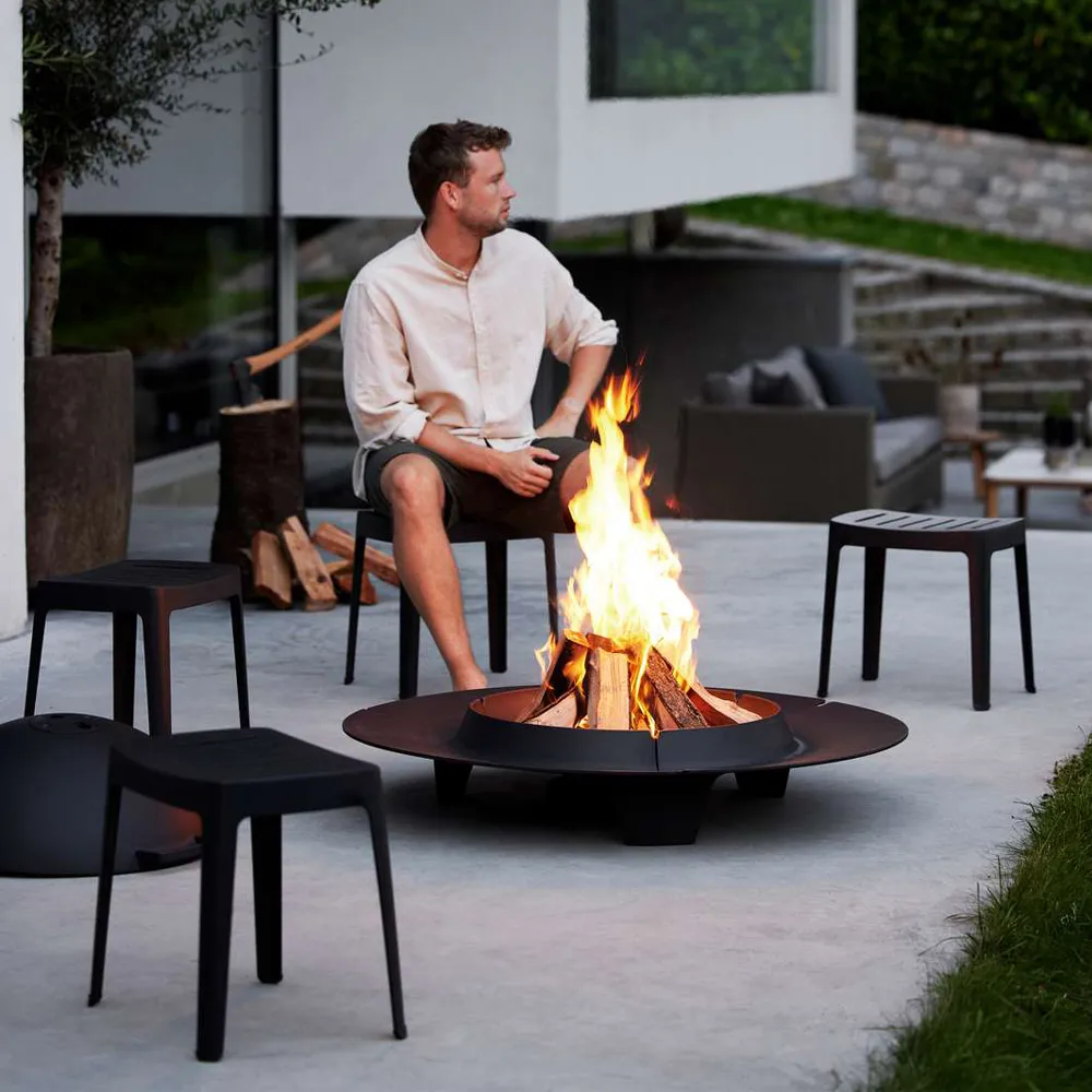 Taburete Cut, Black, aluminium Cane-line