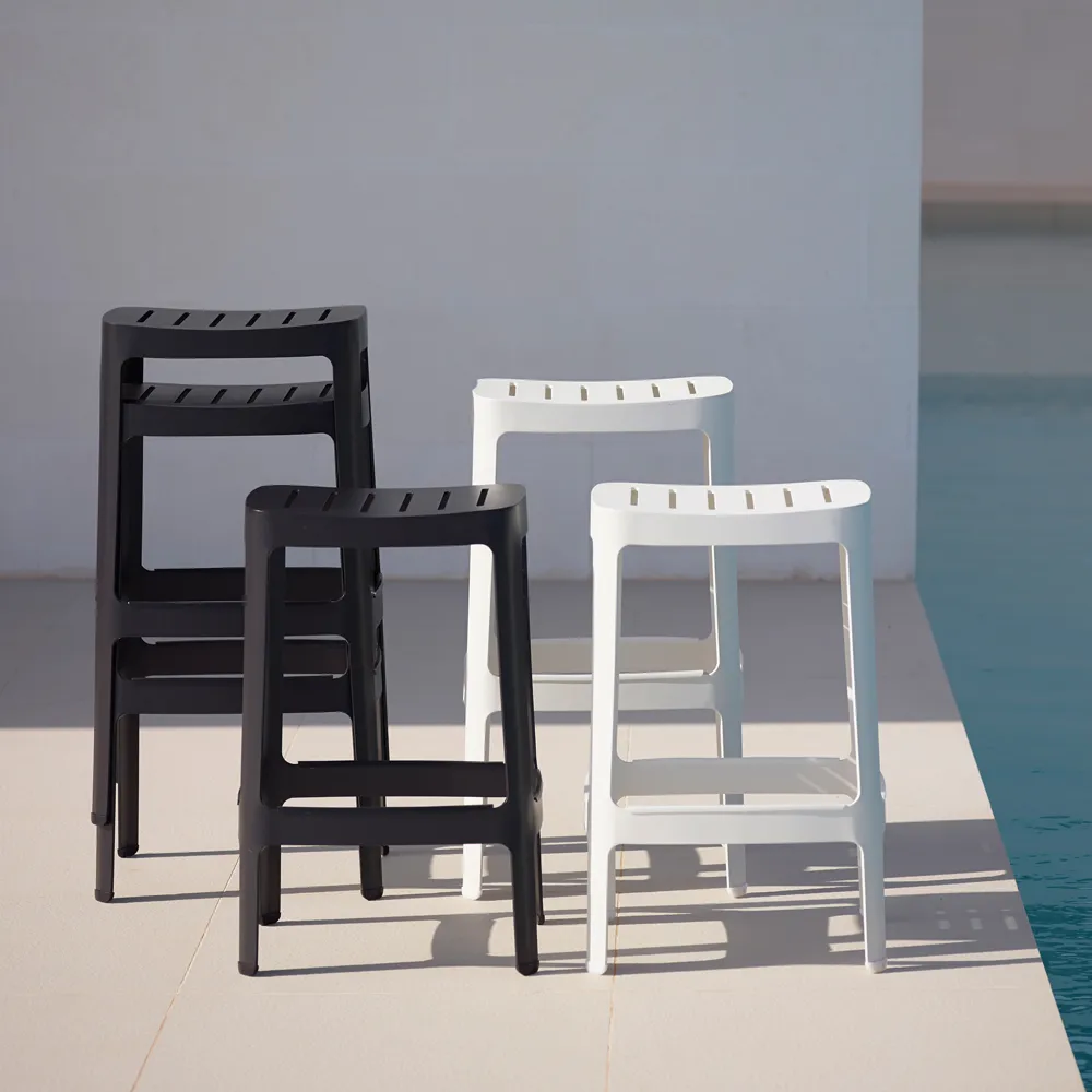 Taburete de bar Cut, White Cane-line