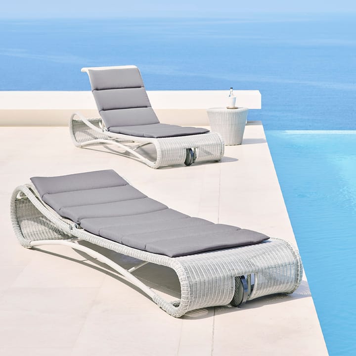 Tumbona Escape, White grey Cane-line