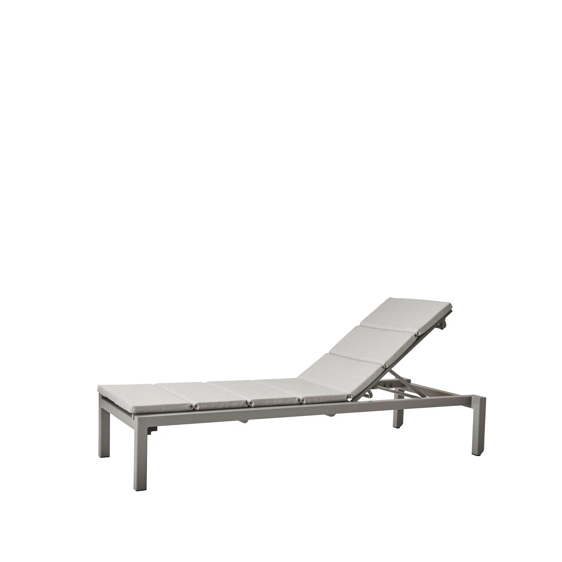 Tumbona Relax, Cane-Line Natté light grey, incluye cojín Cane-line