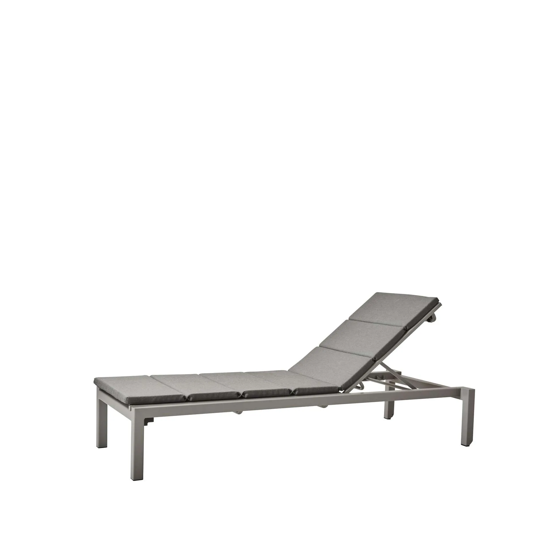 Tumbona Relax, Sunbrella Natté light grey, incl cojín gris Cane-line