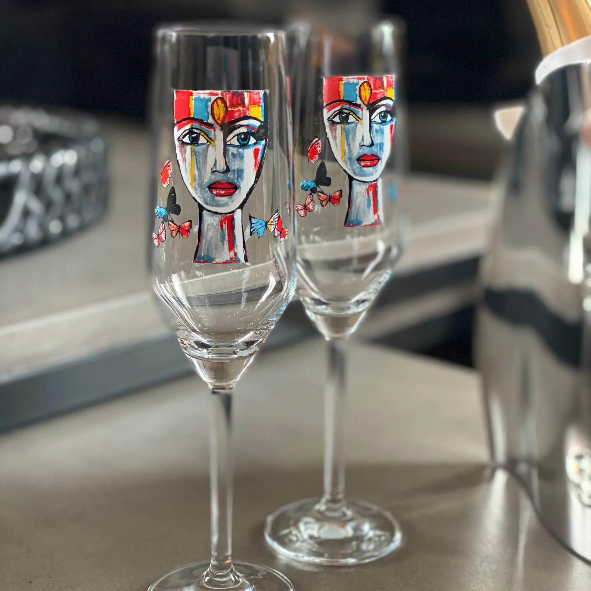 Copa de champagne Butterfly Messenger, 30 cl Carolina Gynning