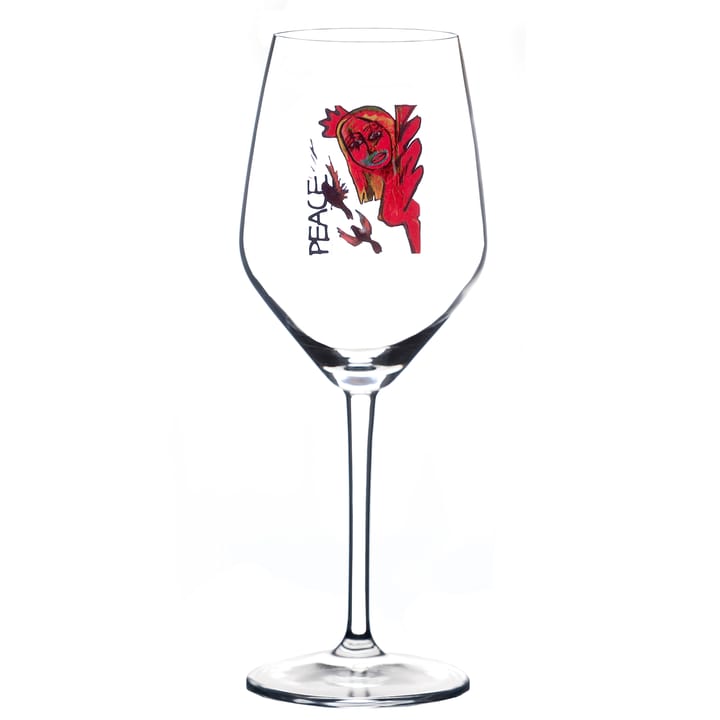 Copa de vino blanco o rosé Scream Peace - 40 cl - Carolina Gynning