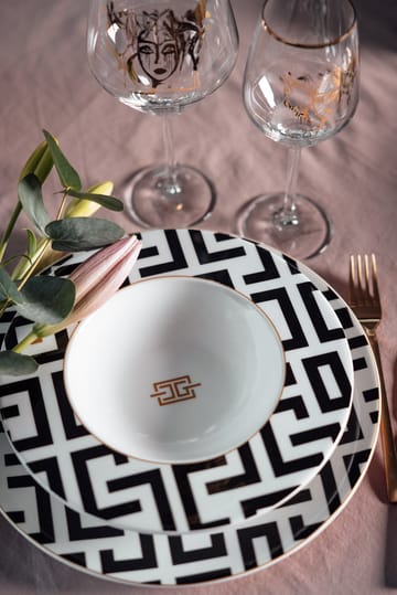 Plato DECO Ø29 cm - blanco-negro - Carolina Gynning