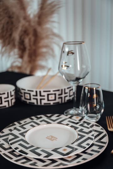 Plato DECO Ø29 cm - blanco-negro - Carolina Gynning