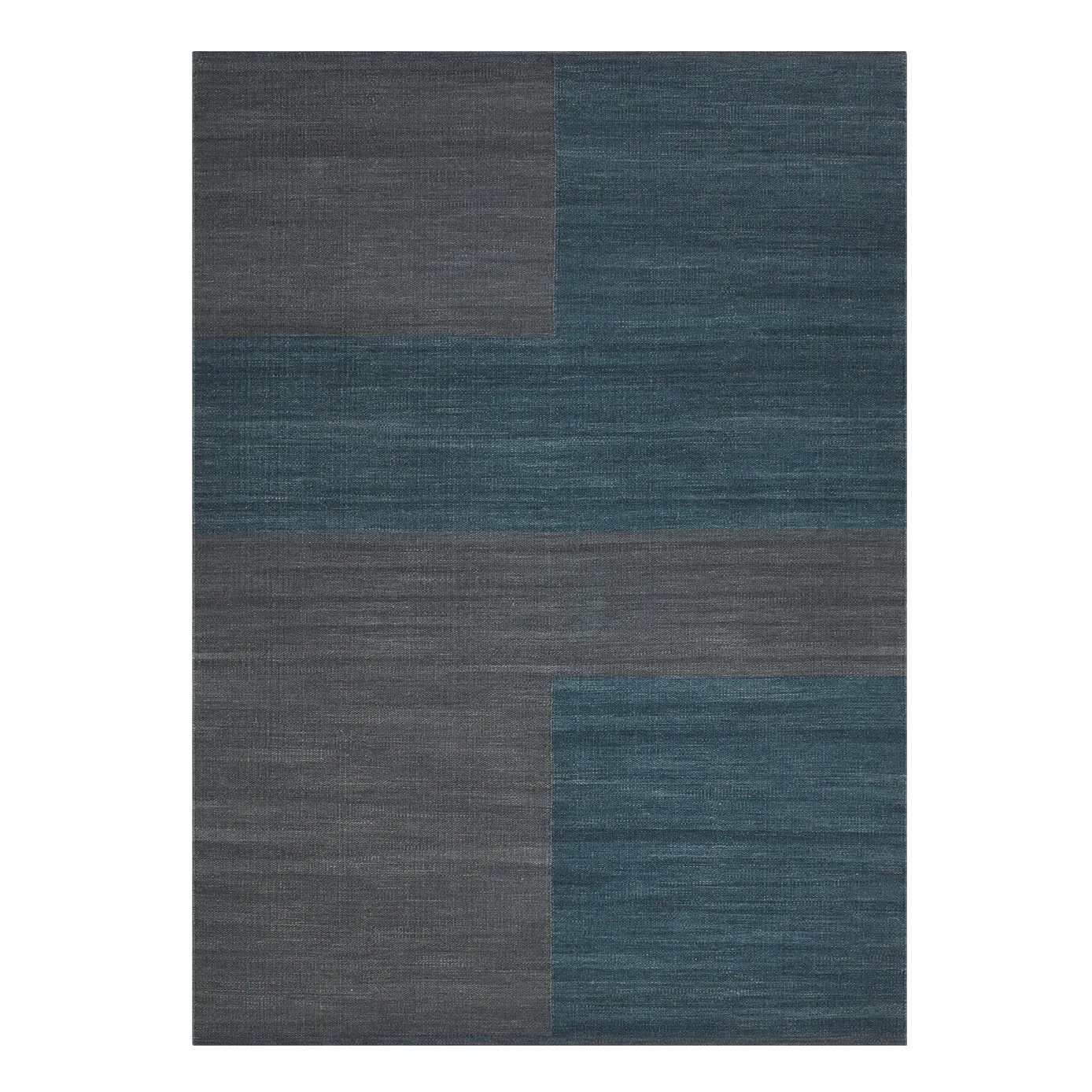 Alfombra de lana Ganga 170x240 cm, Greyish blue-dark blue Chhatwal & Jonsson