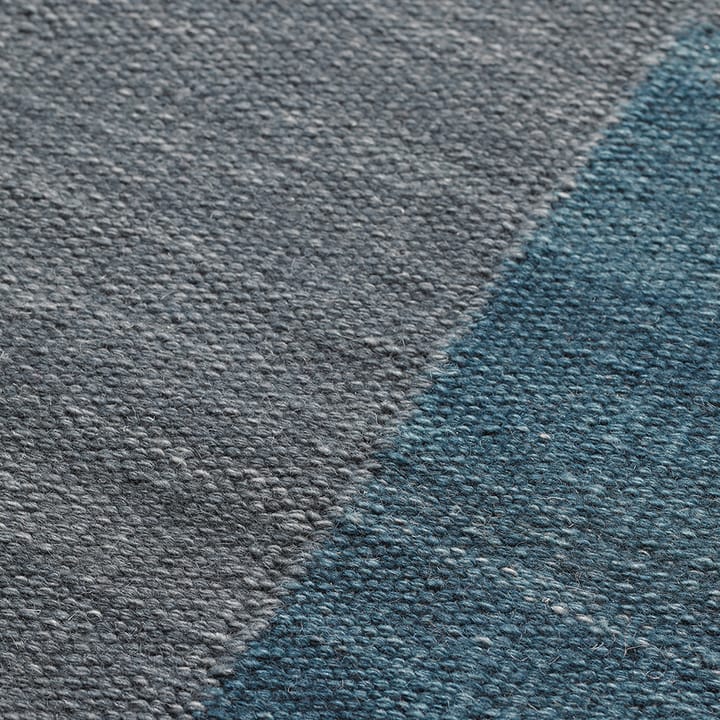 Alfombra de lana Ganga 170x240 cm - Greyish blue-dark blue - Chhatwal & Jonsson