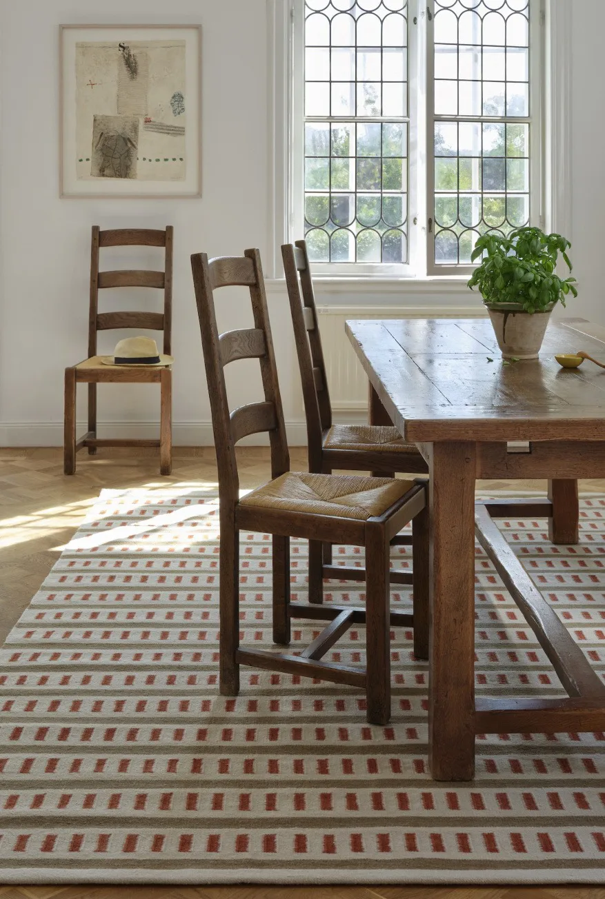 Alfombra de lana Ladakh, Off white-beige-rust, 230x320 cm Chhatwal & Jonsson