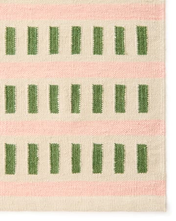 Alfombra de lana Ladakh - Offwhite-green-pink, 180x270cm - Chhatwal & Jonsson