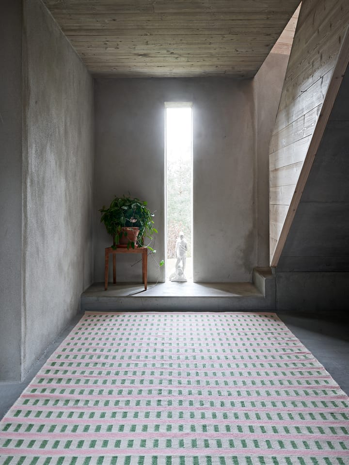Alfombra de lana Ladakh, Offwhite-green-pink, 180x270cm Chhatwal & Jonsson