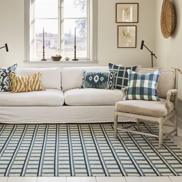 Alfombra de lana Mysore 180x270 cm - Off white-heaven blue - Chhatwal & Jonsson