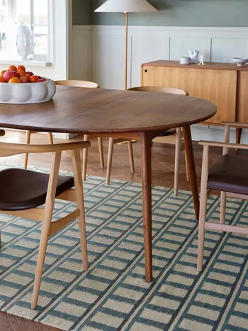 Alfombra de lana Mysore 180x270 cm - Off white-heaven blue - Chhatwal & Jonsson