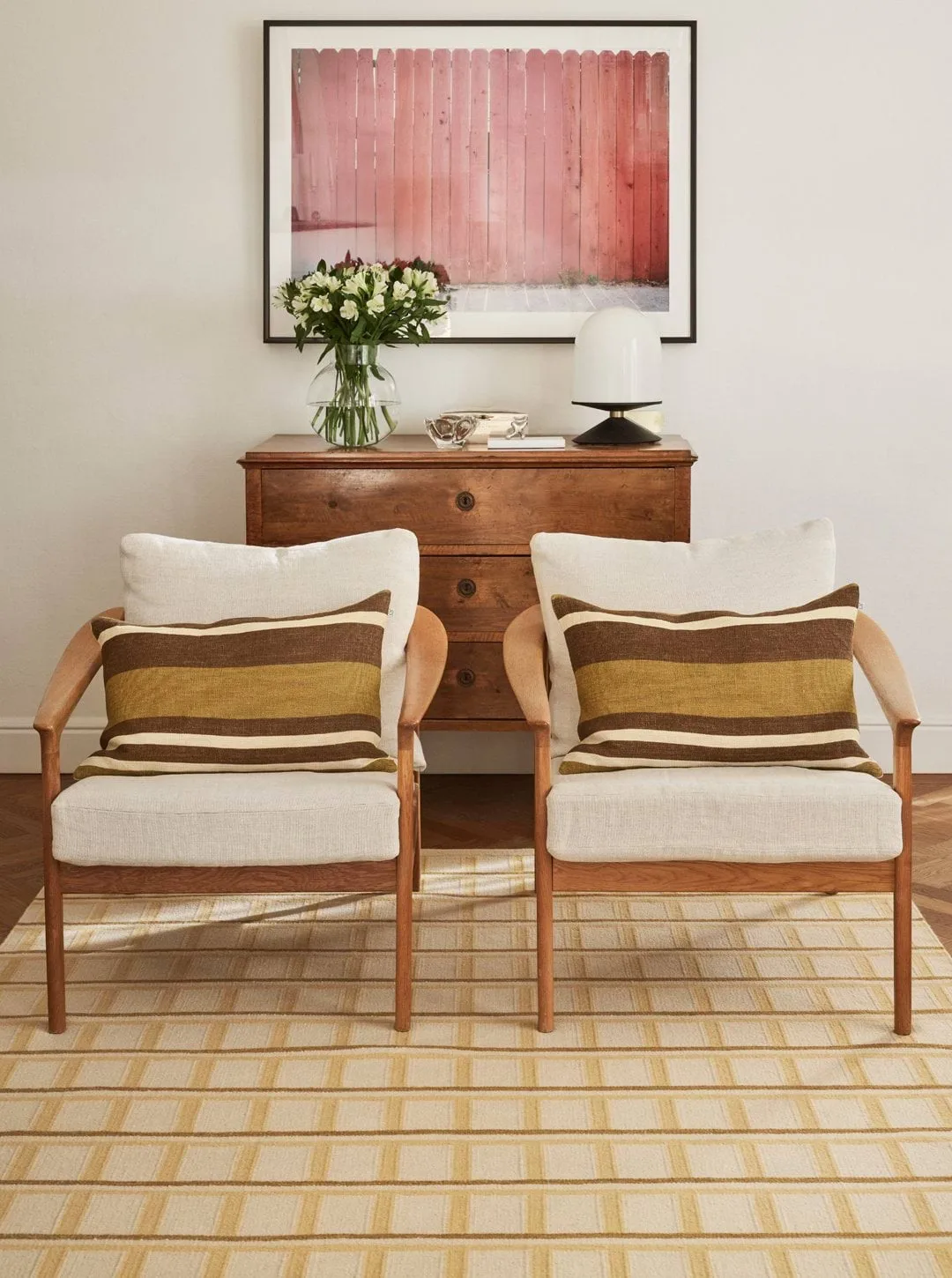 Alfombra de lana Mysore, Off White-Masala Yellow-Yellow, 230x320 cm Chhatwal & Jonsson