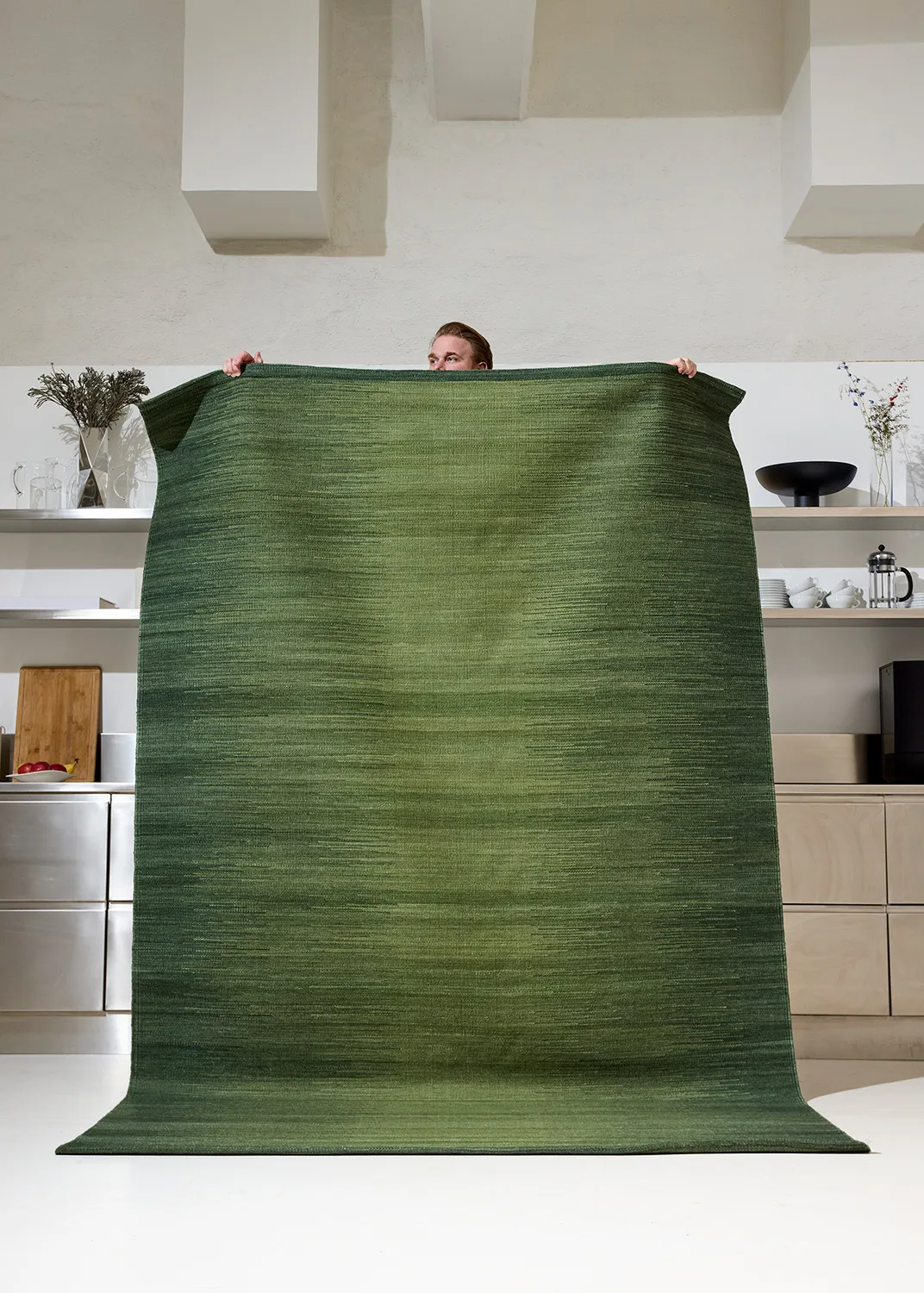 Alfombra de lana Tapti, Green, 230x320 cm Chhatwal & Jonsson