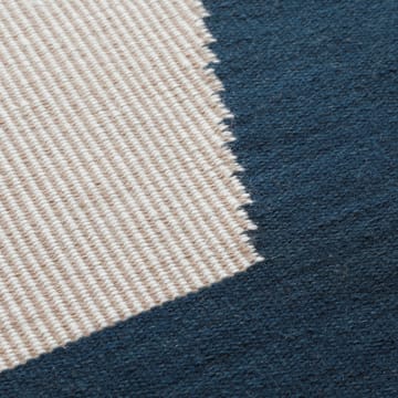 Alfombra de lana Una 180x270 cm - Dark blue-beige-off white - Chhatwal & Jonsson