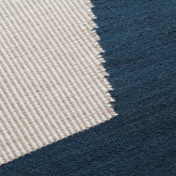 Alfombra de lana Una 230x320 cm - Dark blue-beige-off white - Chhatwal & Jonsson