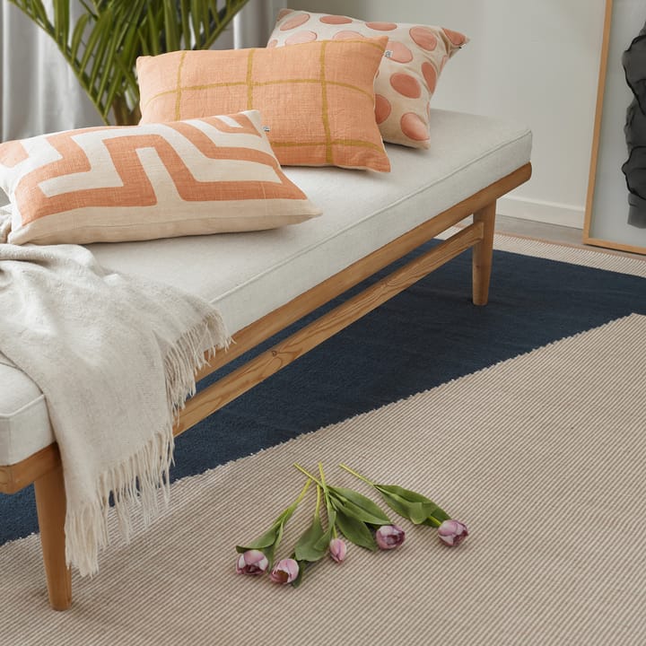 Alfombra de lana Una 230x320 cm, Dark blue-beige-off white Chhatwal & Jonsson