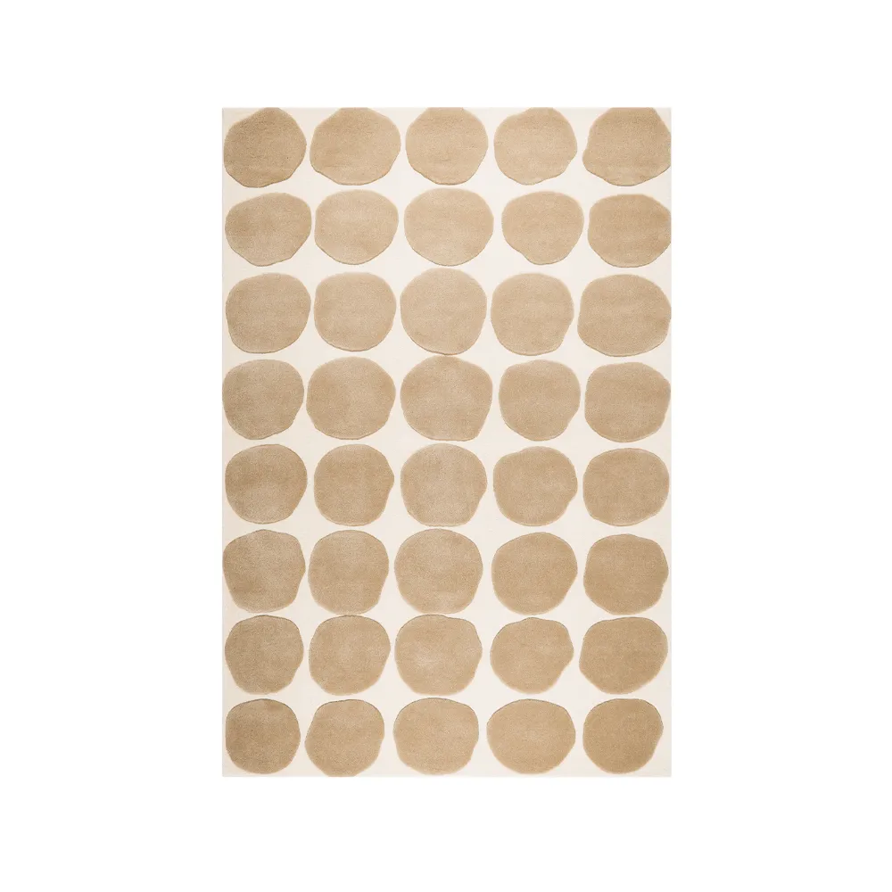 Alfombra Dots, Light khaki/light beige, 180x270 cm Chhatwal & Jonsson