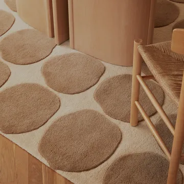 Alfombra Dots - Light khaki/light beige, 180x270 cm - Chhatwal & Jonsson