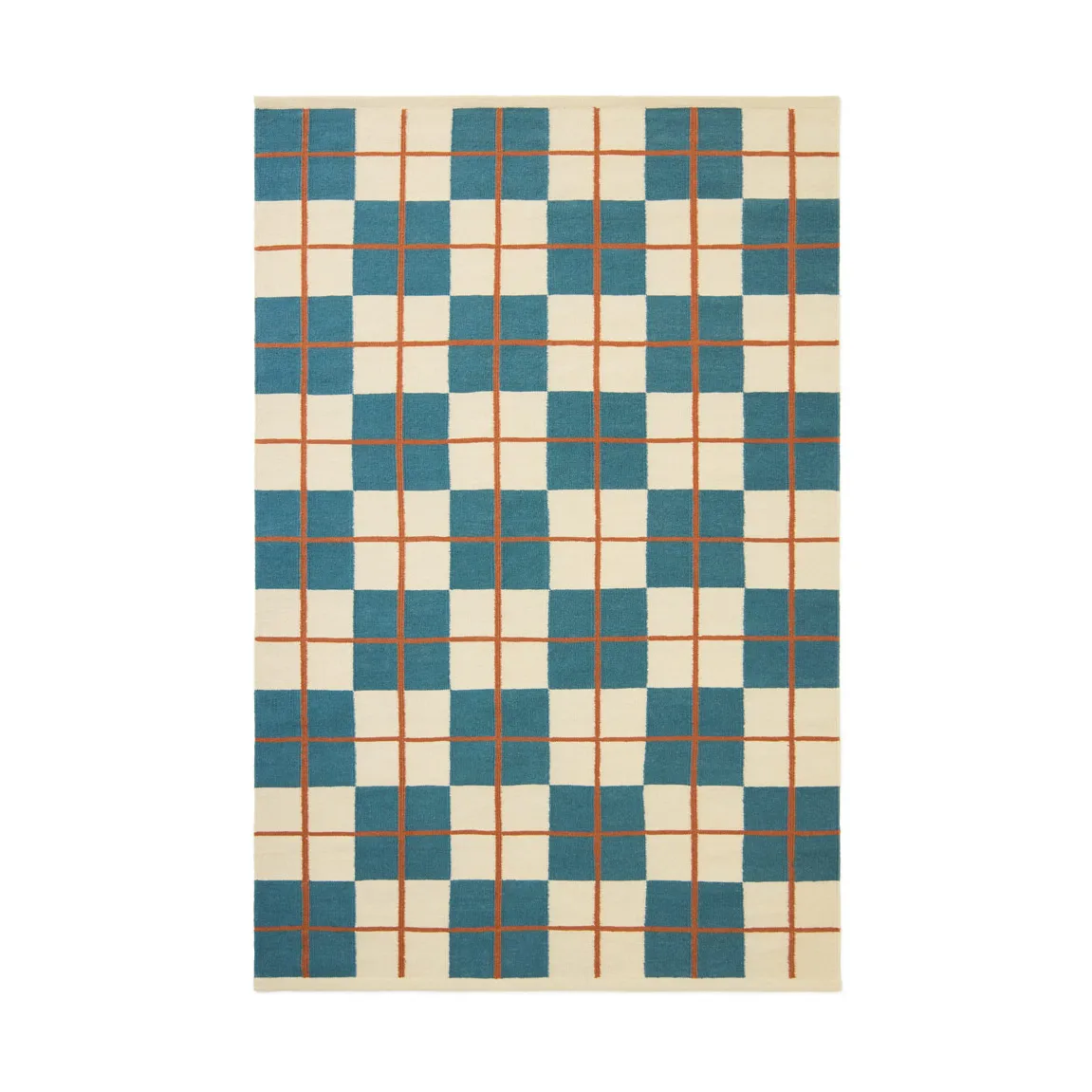Alfombra Haveli 230x320 cm, Heaven blue-light khaki-rust Chhatwal & Jonsson