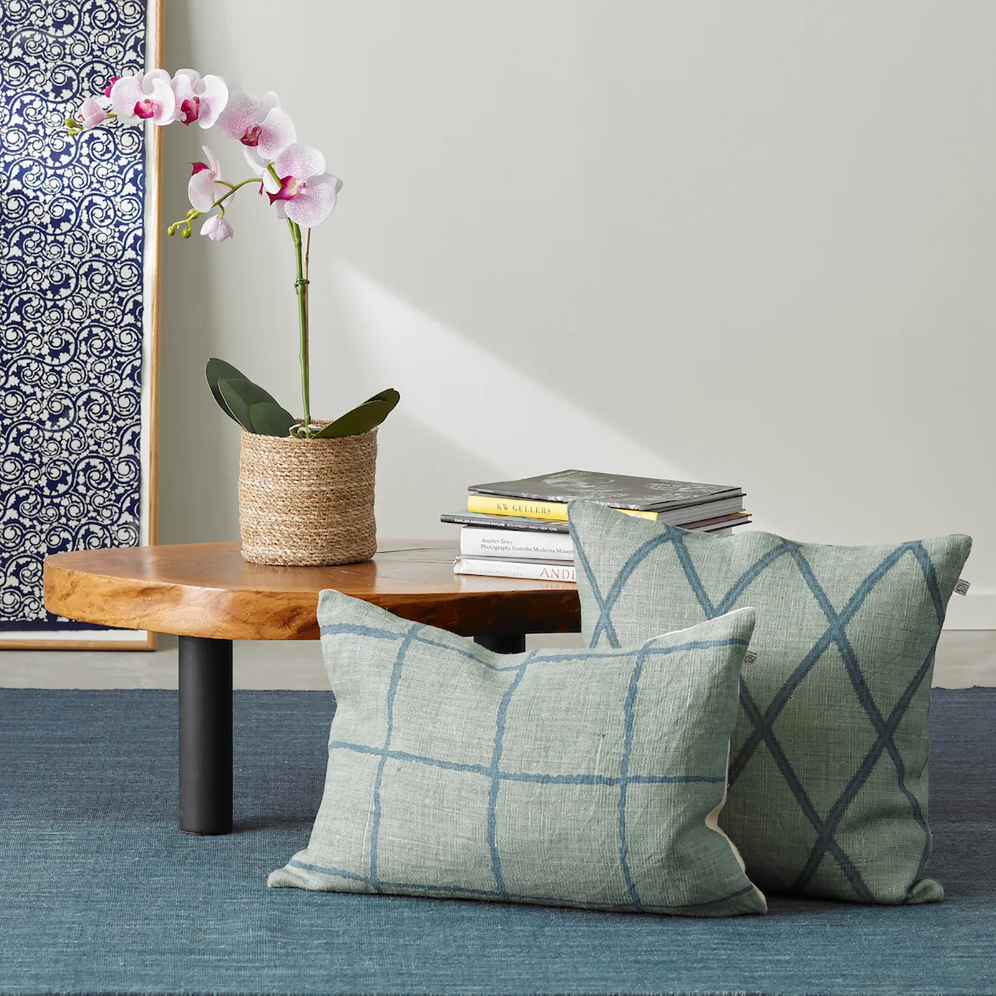 Alfombra Nanda 200x300 cm, Dark blue-blue Chhatwal & Jonsson