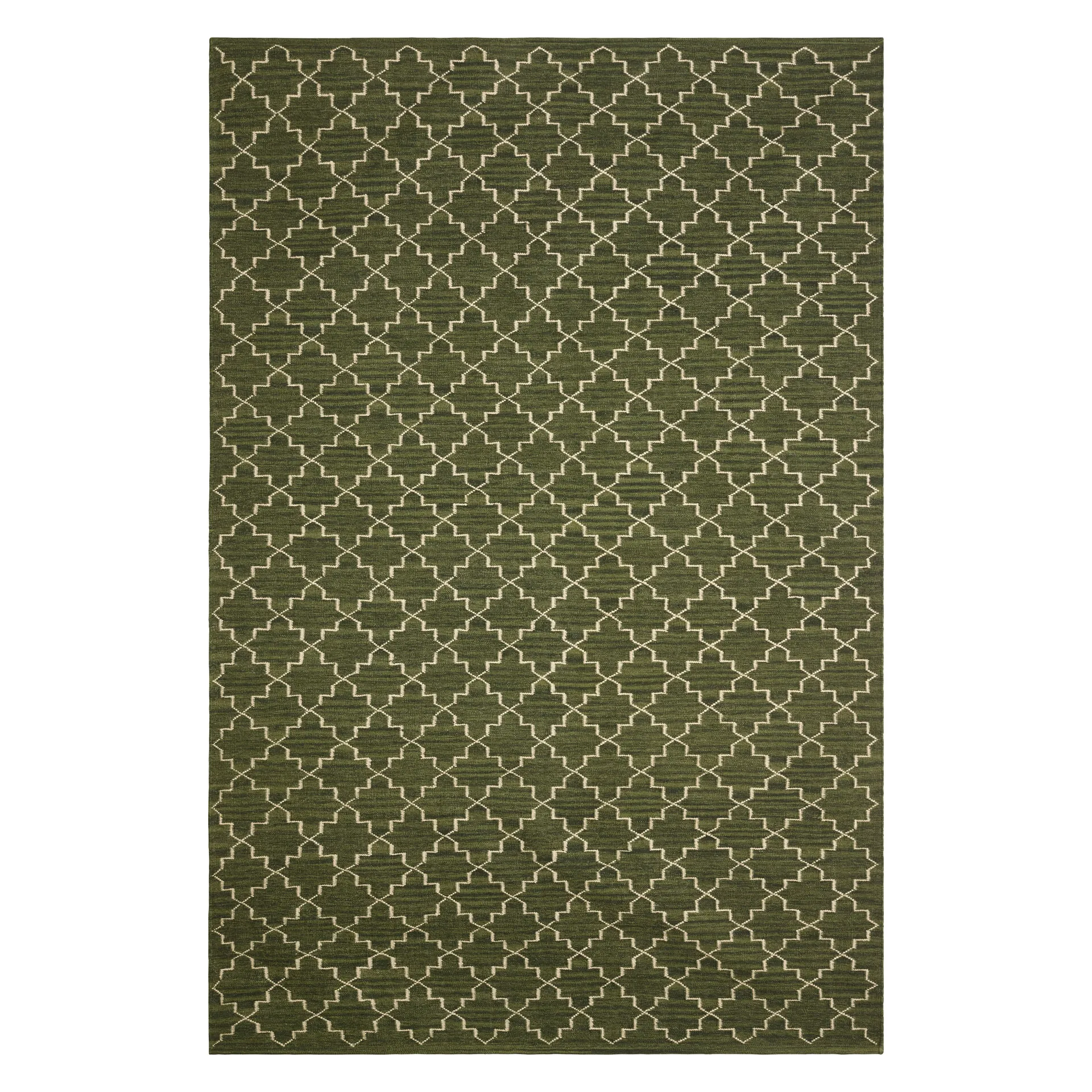 Alfombra New Geometric 180x272 cm, Green melange- off white Chhatwal & Jonsson