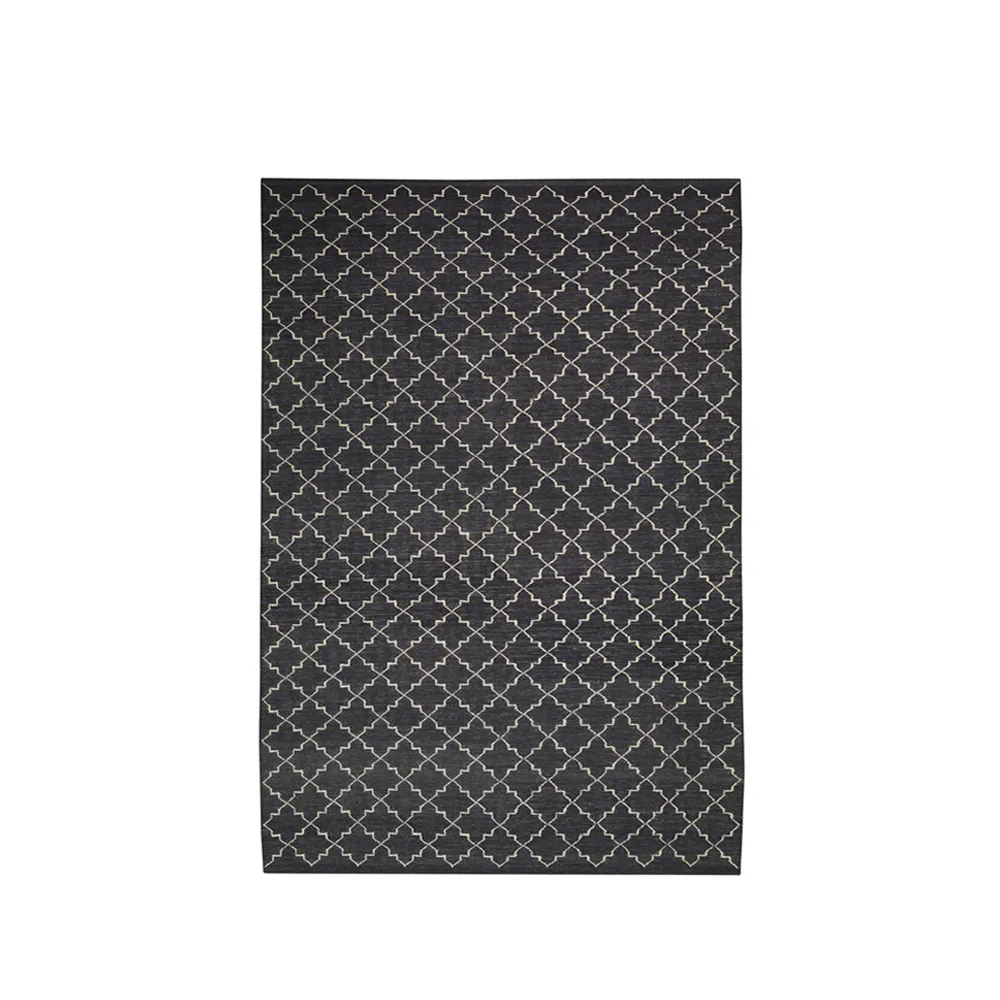 Alfombra New Geometric, Dark grey/off white-180x272 cm Chhatwal & Jonsson